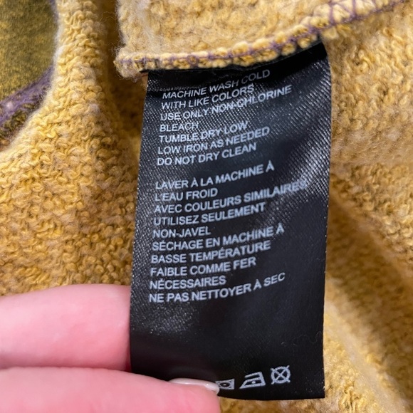 BDG Urban Outfitters -  Gold Cropped Funnel Neck Sweatshirt - Size Medium - Picture 4 of 6